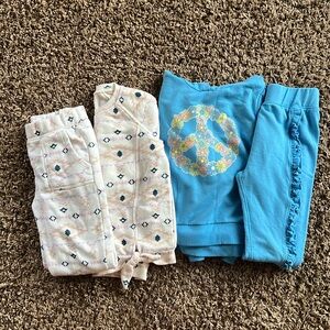 Girls Size 5T Matching Long Sleeve Set